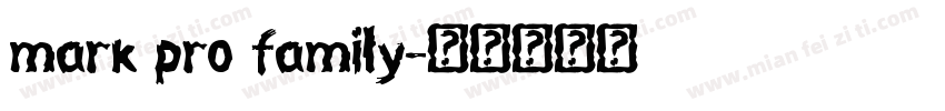 mark pro family字体转换